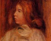 皮埃尔奥古斯特雷诺阿 - Portrait of a Young Girl